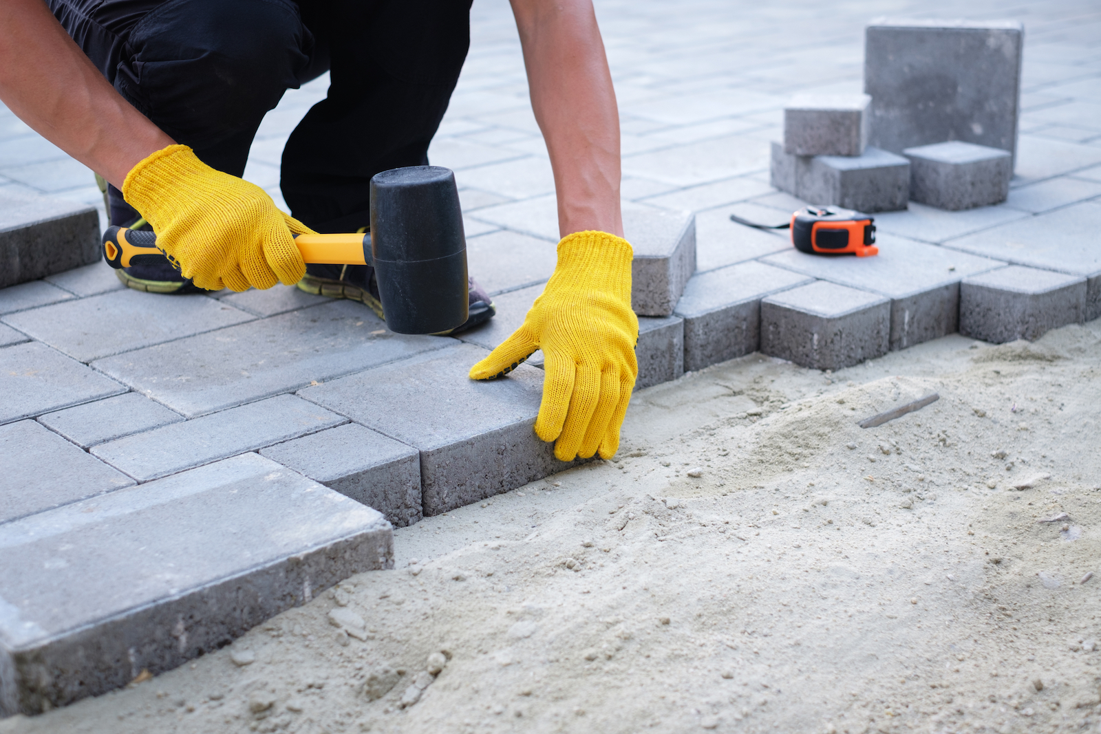 getrommelde betonklinkers